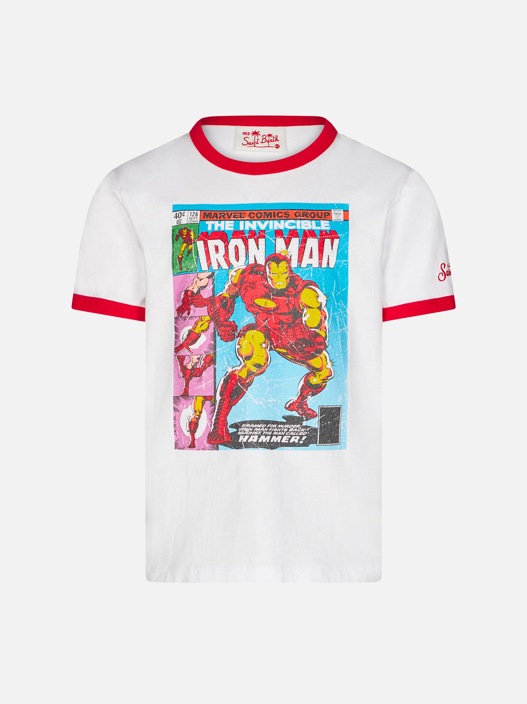 Barth Kid MC2 – Iron front Man white cotton Saint print ED SPECIAL with | t-shirt MARVEL