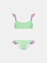 girl-bikini-ruffle-green