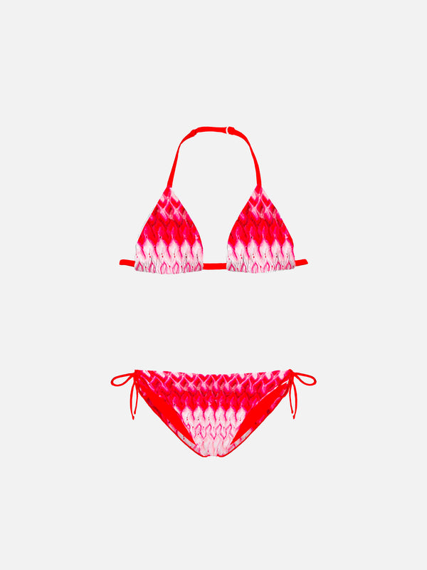 Mädchen-Strick-Bikini-Chevron