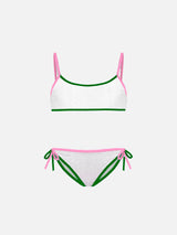 Bikini da bambina a bralette in spugna