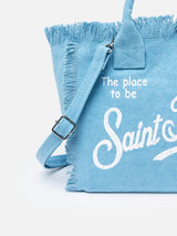 Hellblaue Colette-Handtasche aus Baumwollcanvas
