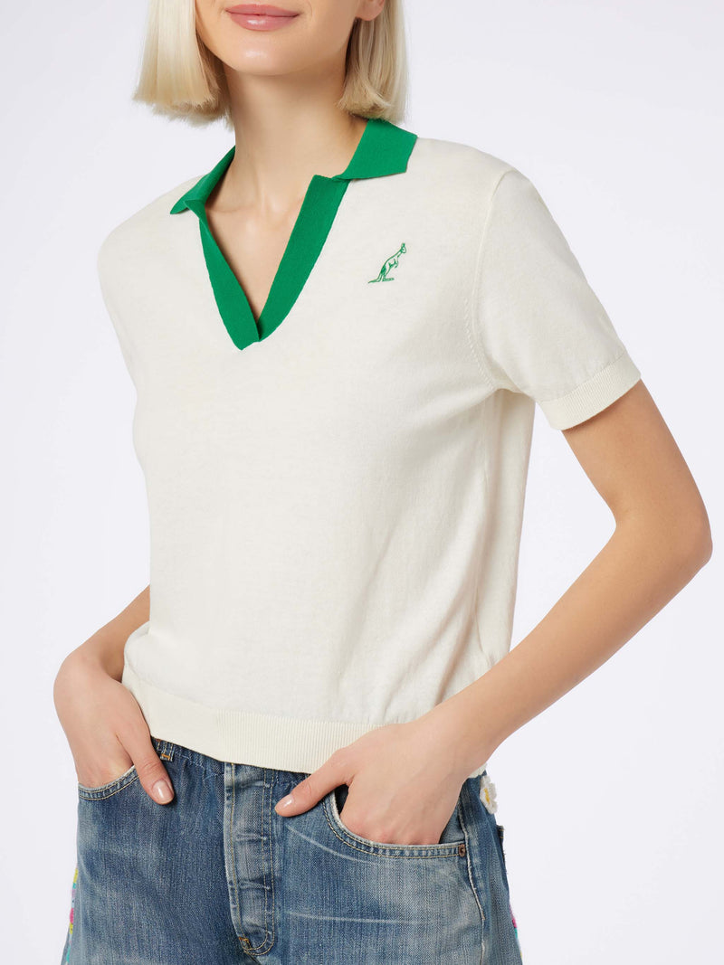 Woman cotton knitted polo Evonne | AUSTRALIAN BRAND SPECIAL EDITION