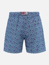 Man lightweight fabric swim-shorts Lighting 70 with starfishes print