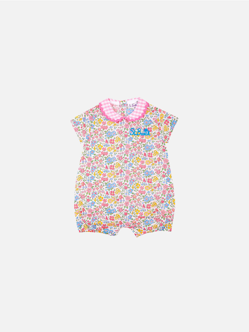 Baby cotton romper suit