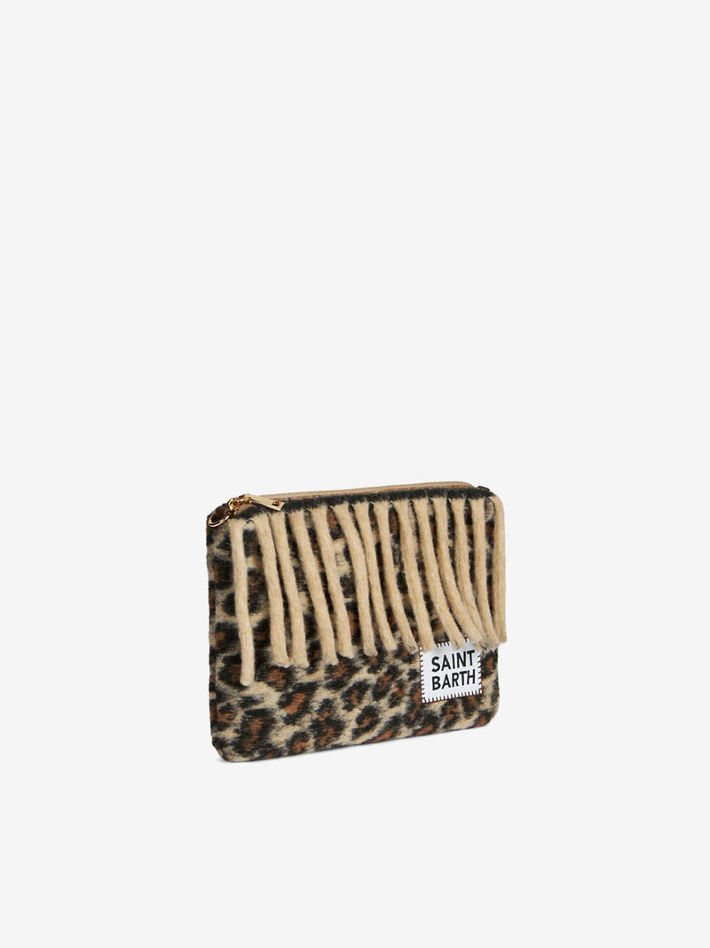 Pouch coperta a tracolla Parisienne con stampa animalier