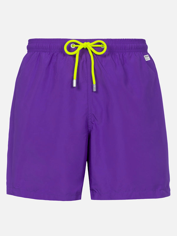 Herren-Badeshorts aus leichtem Stoff in Lila Lighting Pantone | PANTONE-SONDERAUSGABE