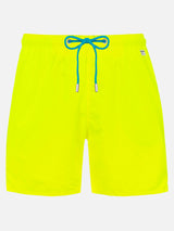 Costume da bagno da uomo tessuto leggero giallo fluo Lighting Pantone | EDIZIONE SPECIALE PANTONE