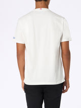 Man heavy cotton t-shirt Arnott with Sopravvissuto all'apres-ski embroidery