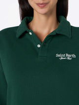 Polo da donna verde Berenice con St Barth sport club