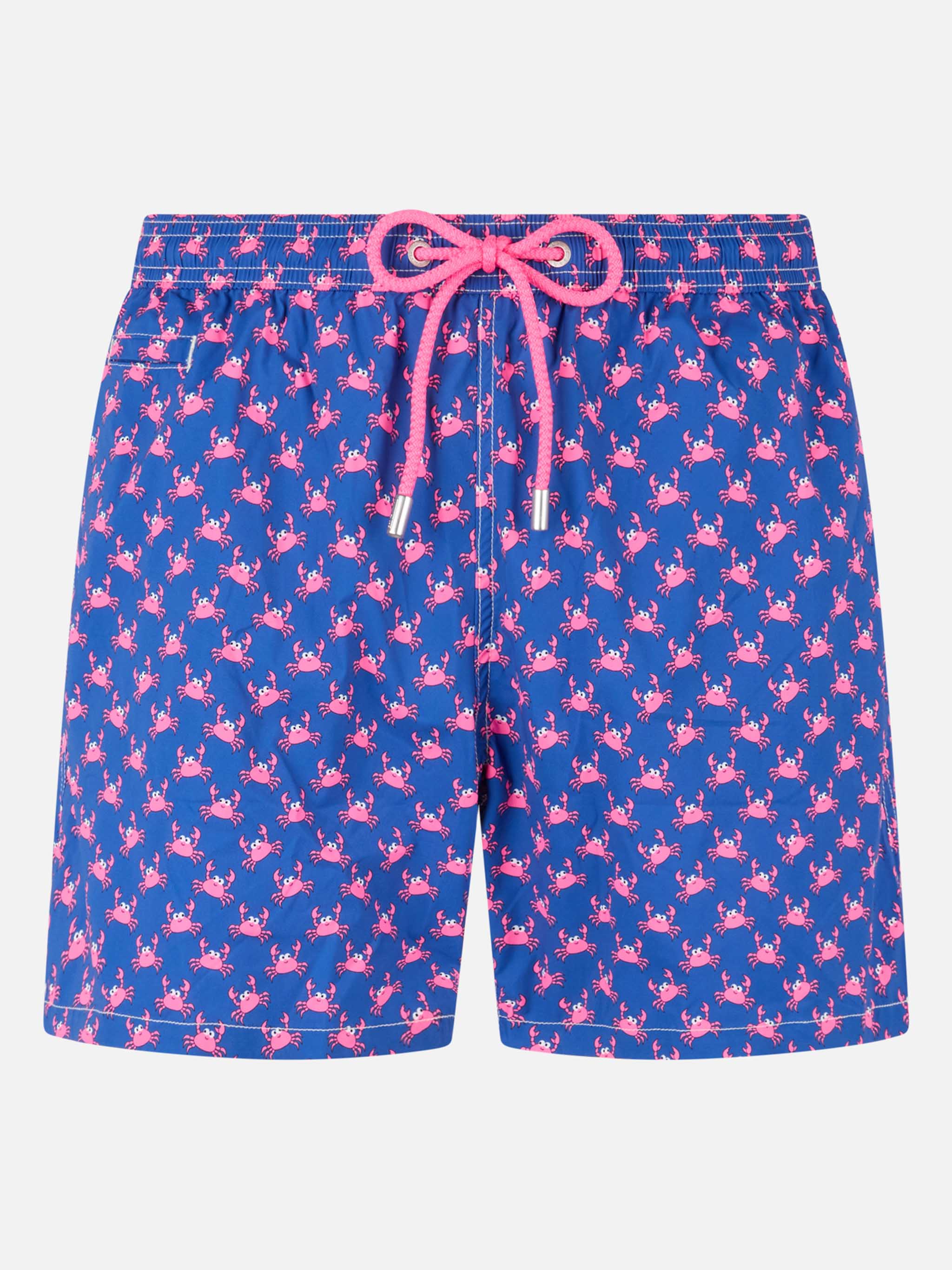 Man light fabric comfort swim shorts with crabs print – MC2 Saint Barth