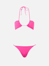 Bikini da donna a fascia fucsia Dahlia Jodene