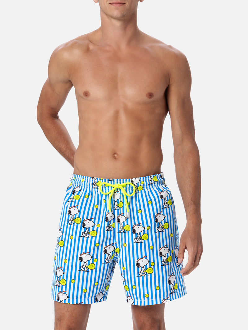 Mittellange Gustavia-Badeshorts für Herren mit Snoopy-Aufdruck | SNOOPY PEANUTS™ SONDEREDITION