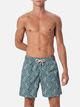 Costume da bagno da uomo Gustavia di lunghezza media con stampa cashmere