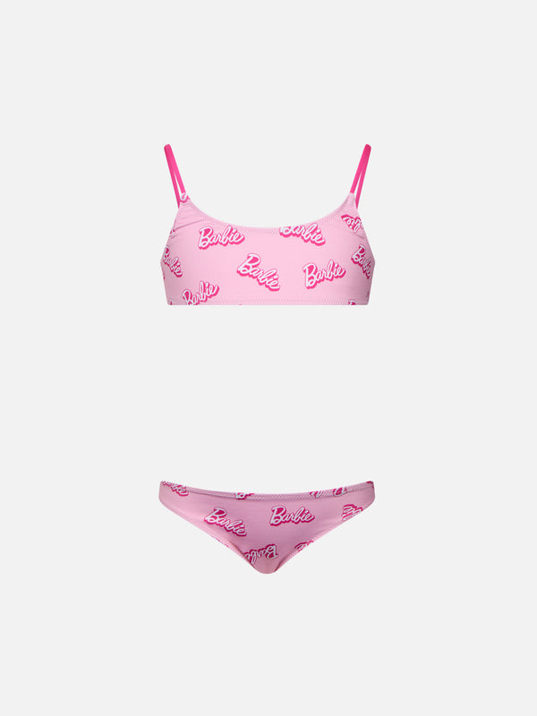 Bikini bralette rosa per bambina Jaiden con stampa logo Barbie| EDIZIONE SPECIALE BARBIE