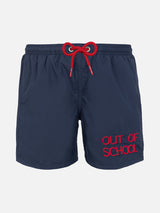 Boy navy blue swim shorts