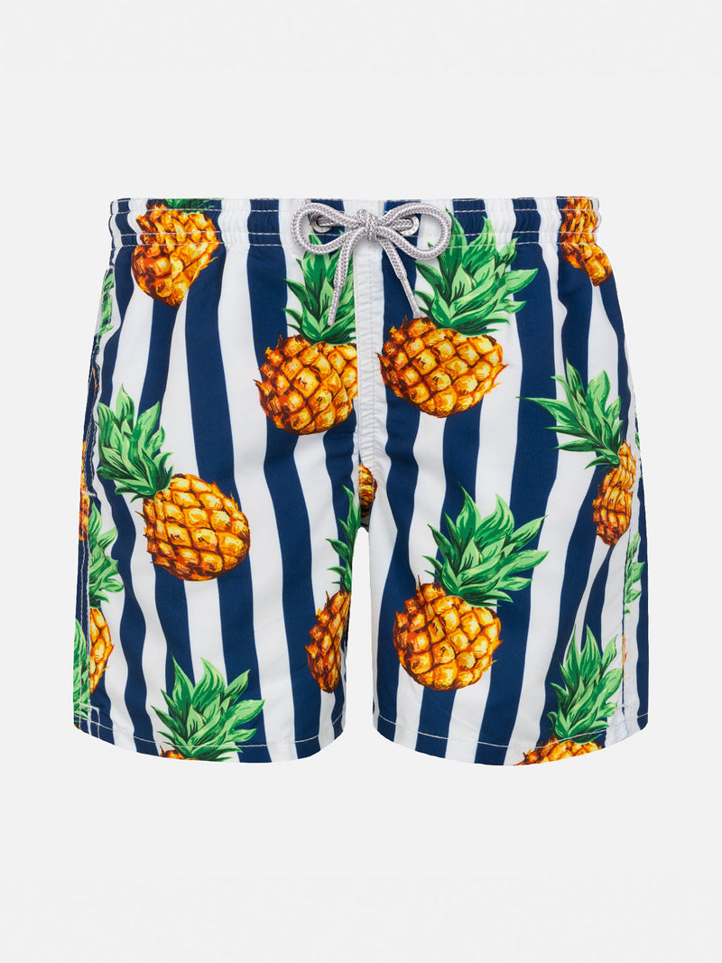 Jungen-Badeshorts mit Ananas-Print