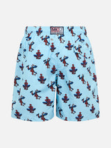 Boy lightweight fabric swim-shorts Jean Lighting with Spider-Man print | MARVEL SPECIAL EDITION