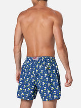 Man lightweight fabric swim-shorts Lighting Micro Fantasy with Snoopy padel print | SNOOPY PEANUTS™ SPECIAL EDITION
