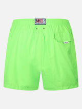 Man lightweight fabric fluo green swim-shorts Lighting Pantone | PANTONE SPECIAL EDITION