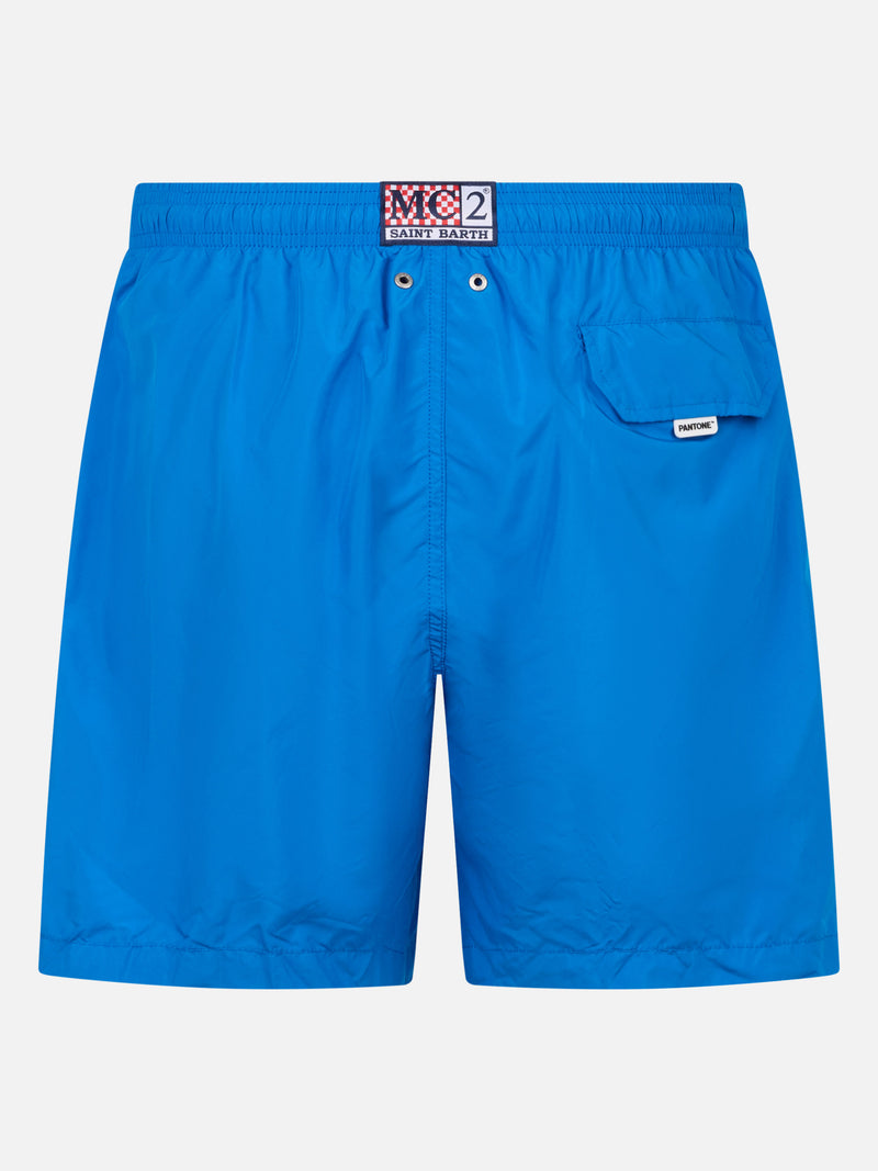 Man lightweight fabric bluette swim-shorts Lighting Pantone | PANTONE SPECIAL EDITION