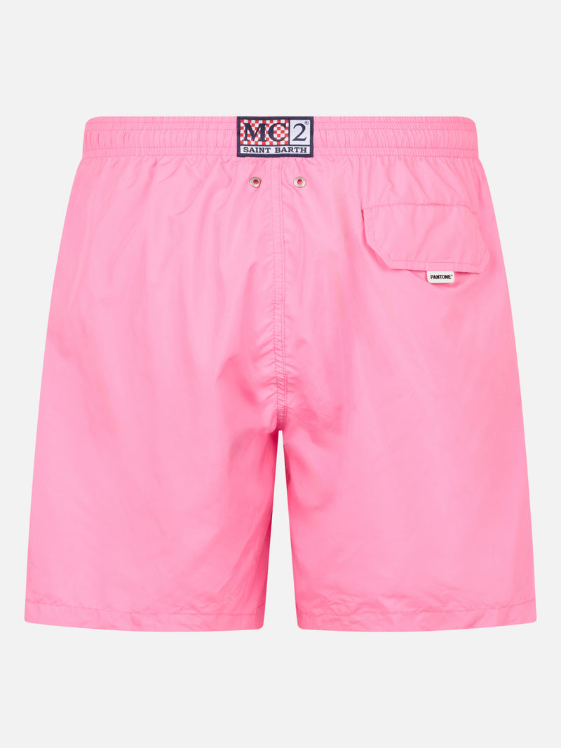 Man lightweight fabric pink swim-shorts Lighting Pantone | PANTONE SPECIAL EDITION