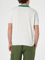 Man off-cream knitted polo shirt Newcomb | AUSTRALIAN BRAND SPECIAL EDITION