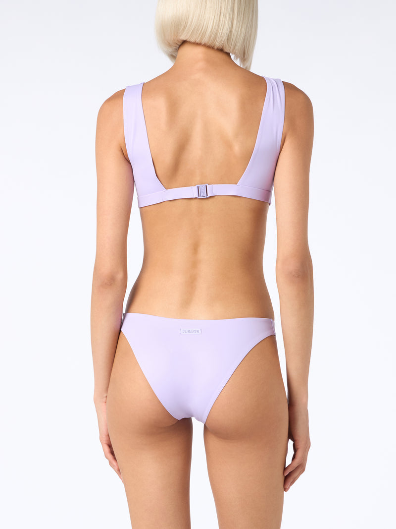 Woman lilac heatsealed scooped bikini Ofelia Reanna