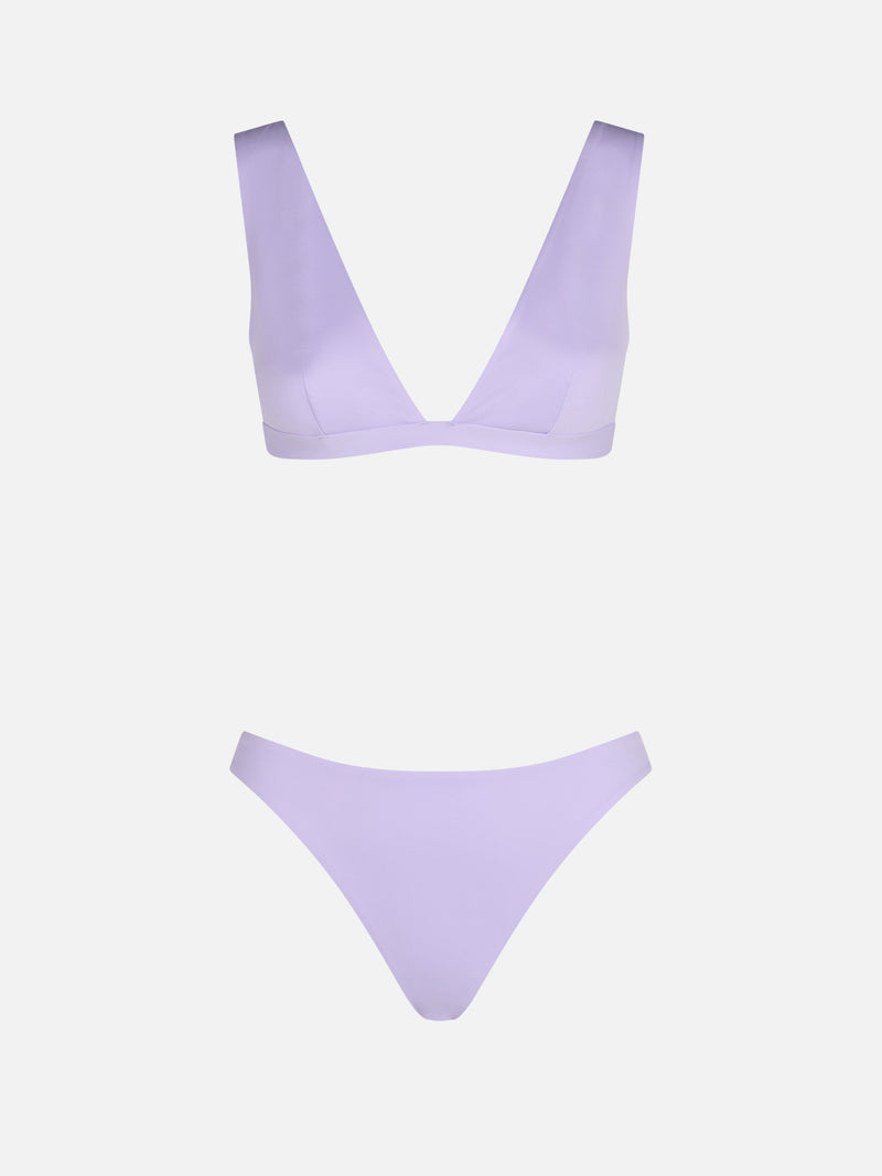 Woman lilac heatsealed scooped bikini Ofelia Reanna