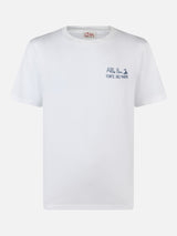 Man classic fit cotton jersey t-shirt Portofino with ti porto alle Boe print | ALLE BOE SPECIAL EDITION