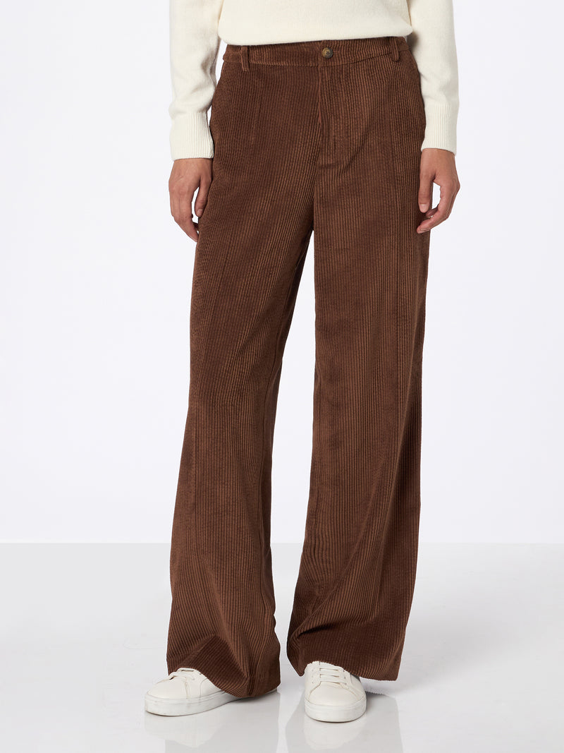 Woman brown corduroy pants Rebella