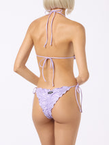 Woman lamina lilac classic triangle bikini Sagittarius Miami