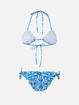 Woman Napoli print triangle classic bikini Sarius | SSC NAPOLI SPECIAL EDITION