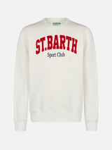 Man white sweatshirt Soho St Barth sport