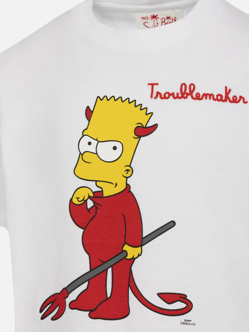 T-shirt da bambino in cotone con stampa e ricamo Bart | L'EDIZIONE SPECIALE SIMPSON