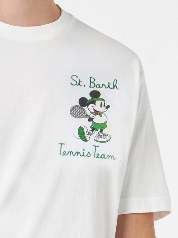 Man cotton t-shirt with Mickey Mouse print and embroidery | DISNEY SPECIAL EDITION