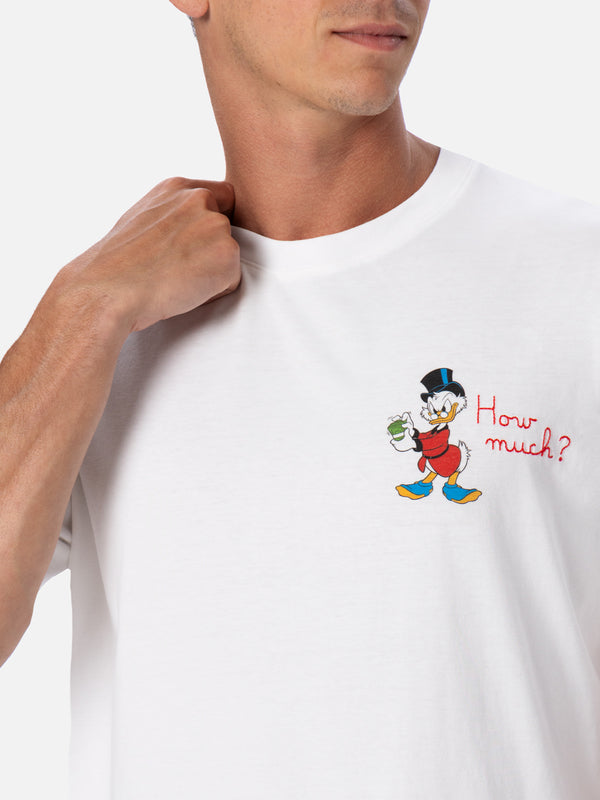 Man cotton t-shirt with Scrooge print and embroidery | ©DISNEY SPECIAL EDITION