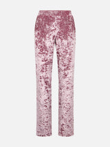 Woman pink chenille pants Yvonne