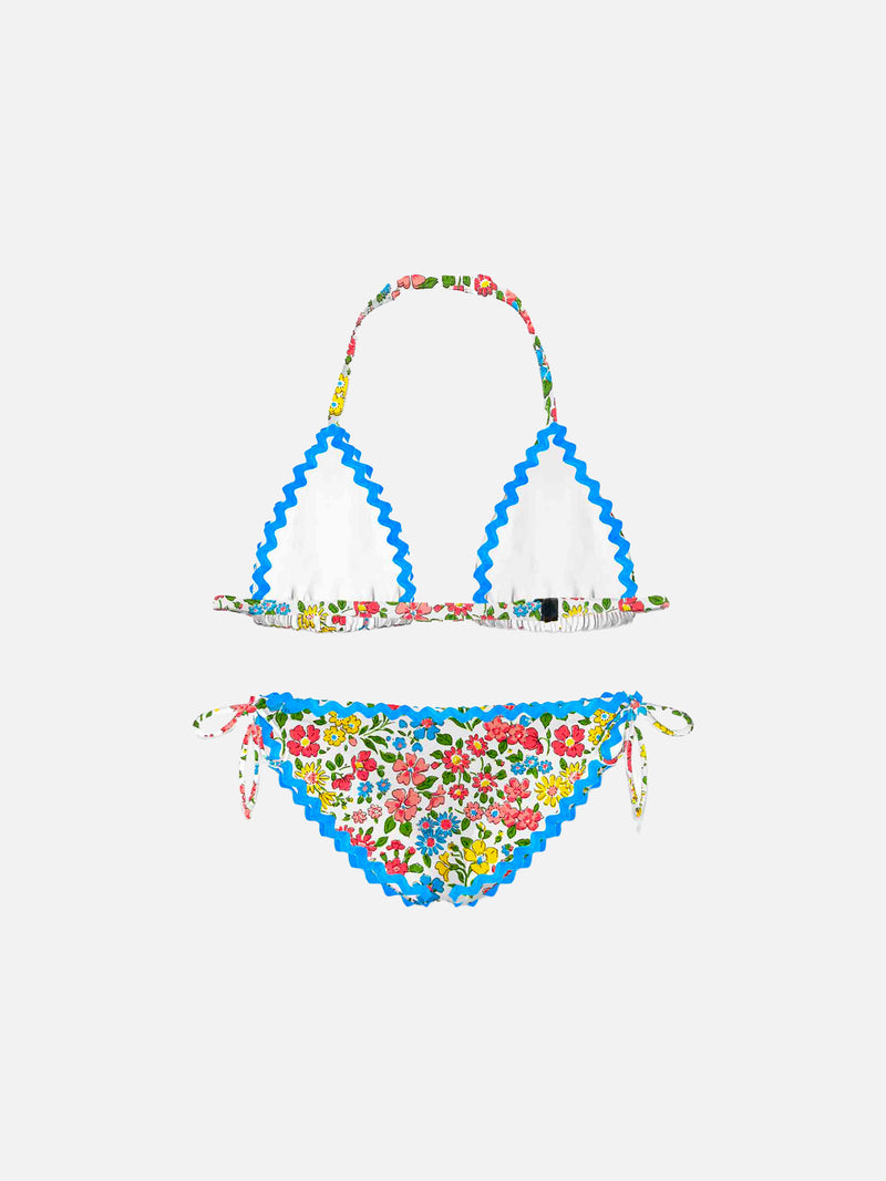 Bikini da bambina con stampa fiori | EDIZIONE SPECIALE LIBERTY