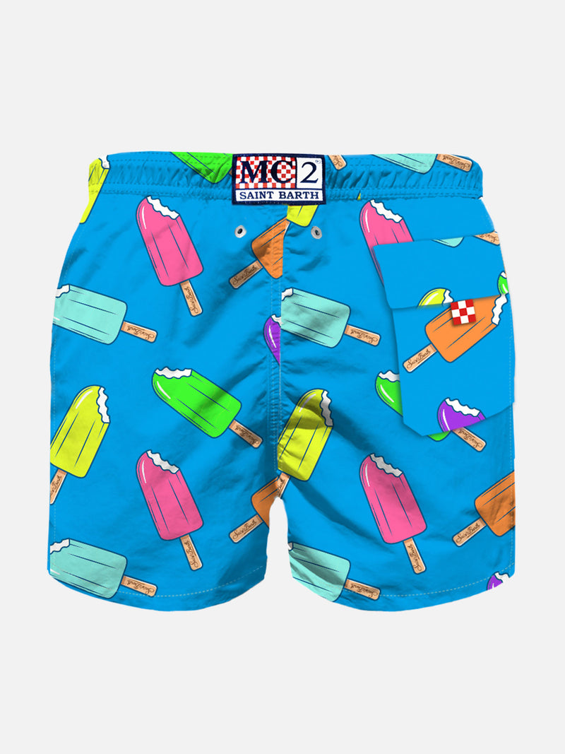 Boy classic swim shorts with ice cream print – MC2 Saint Barth
