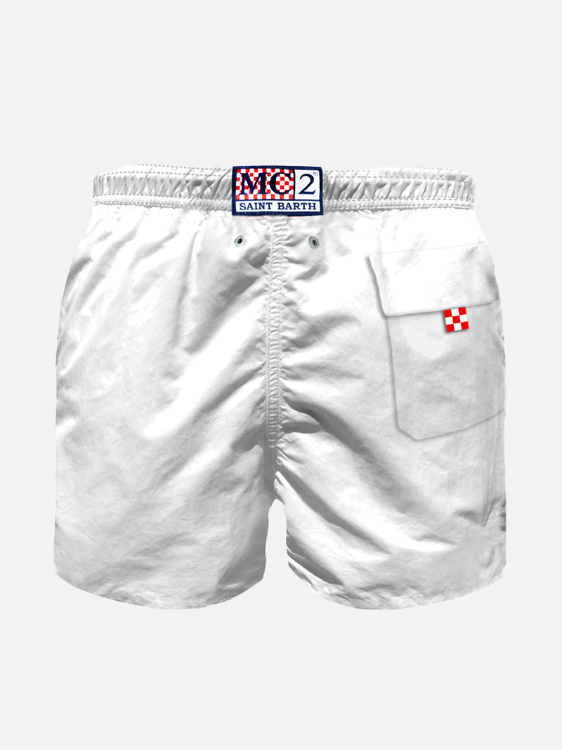 MC2 Saint Barth Kids Coco beach shorts - White