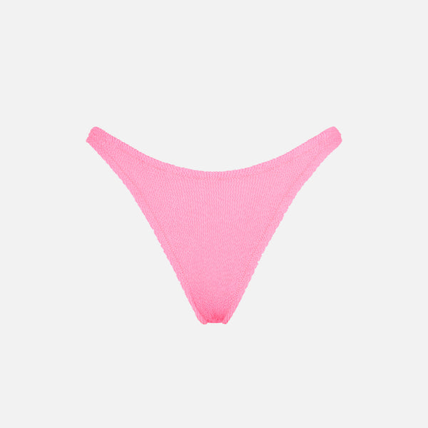 Woman Fluo Pink String Swim Briefs