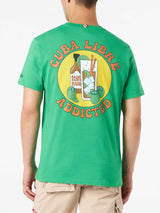 T-shirt da uomo in cotone con stampa Cuba Libre addicted