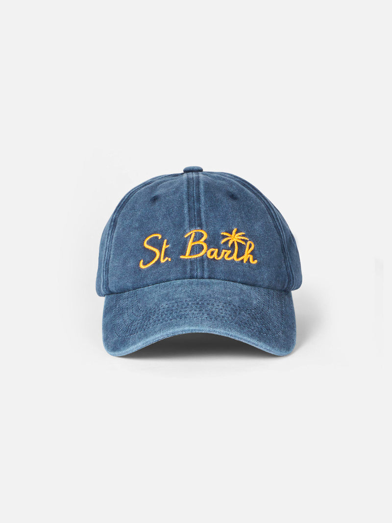 Denim cap embroidery Barth St. Barth with – Saint MC2