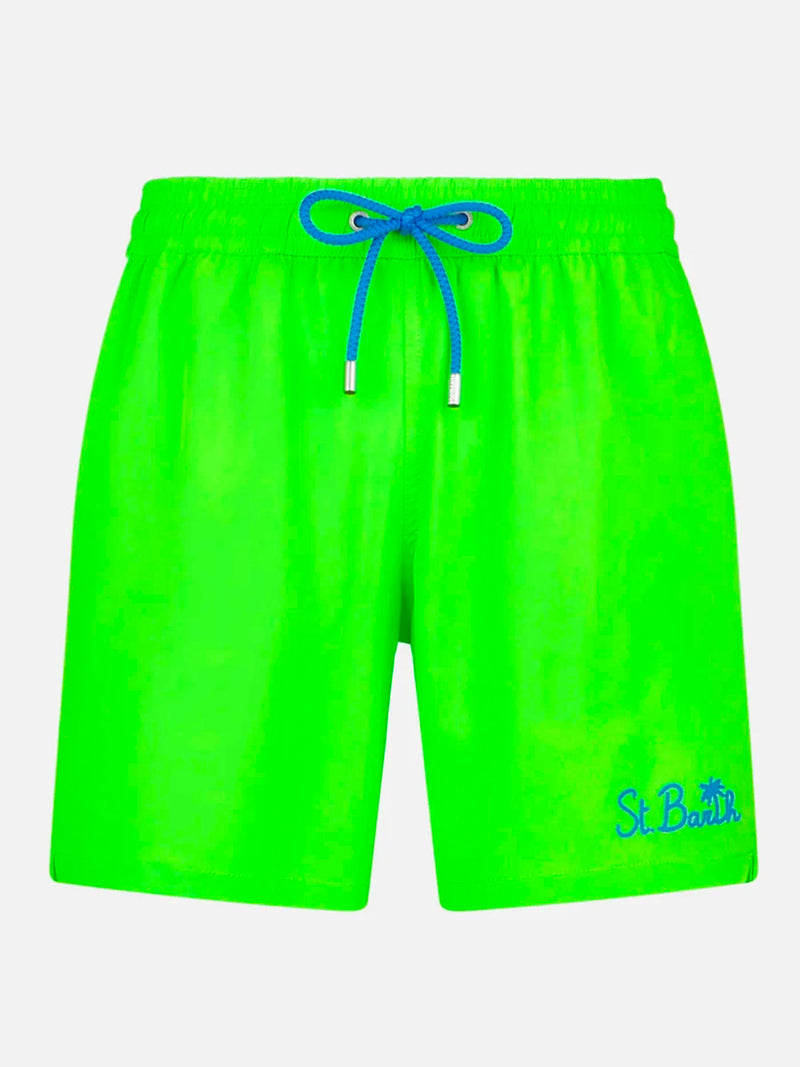 Man fluo green comfort swim shorts