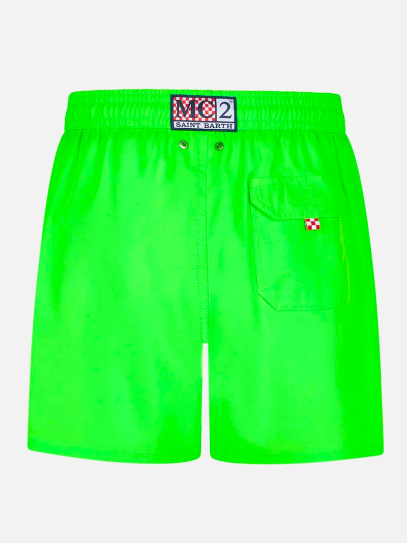 Man fluo green comfort swim shorts