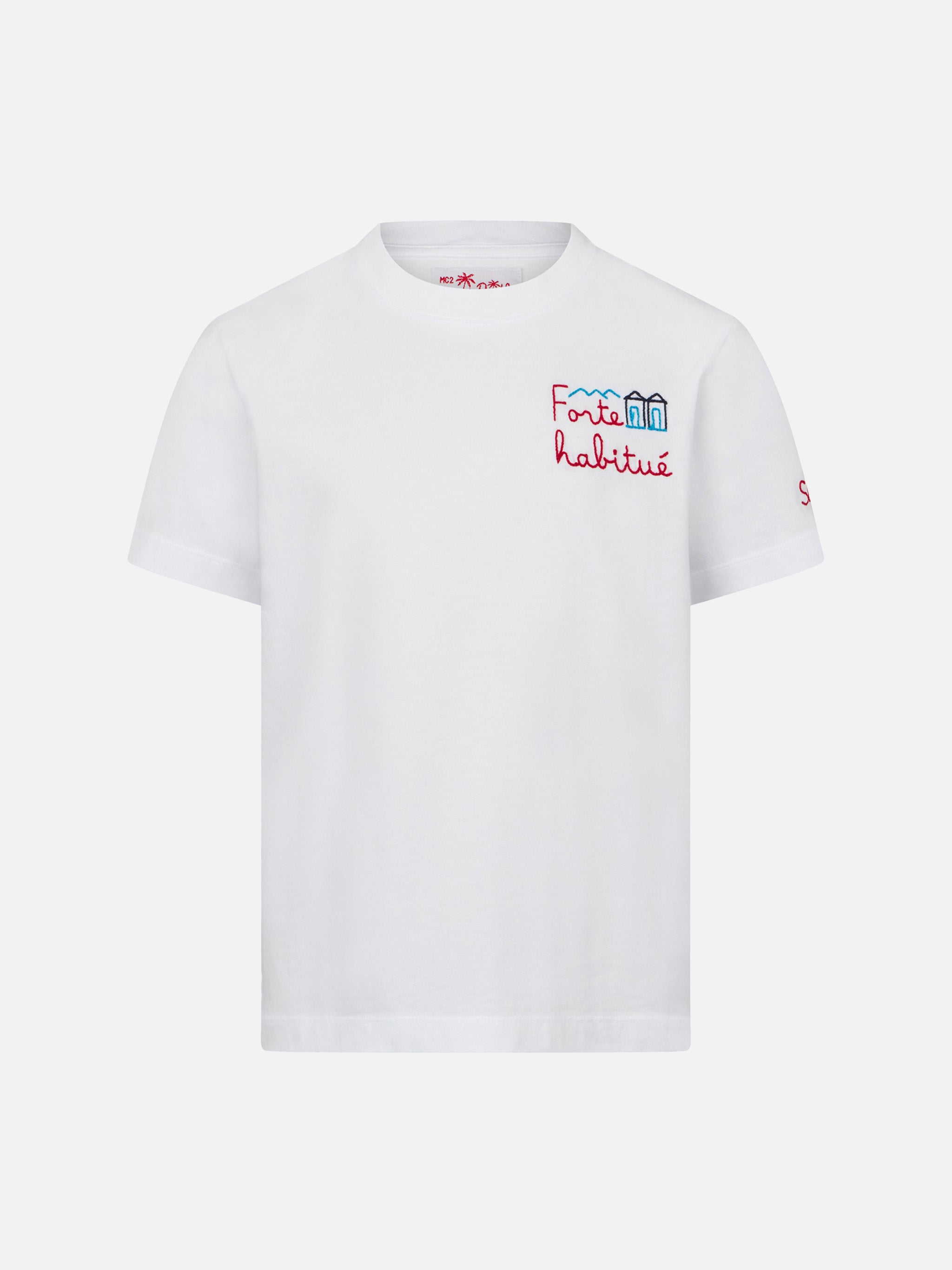 Boy t-shirt with Forte habitué print – MC2 Saint Barth