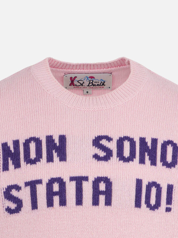 Maglia da bambina girocollo con stampa Non Sono Stata Io!