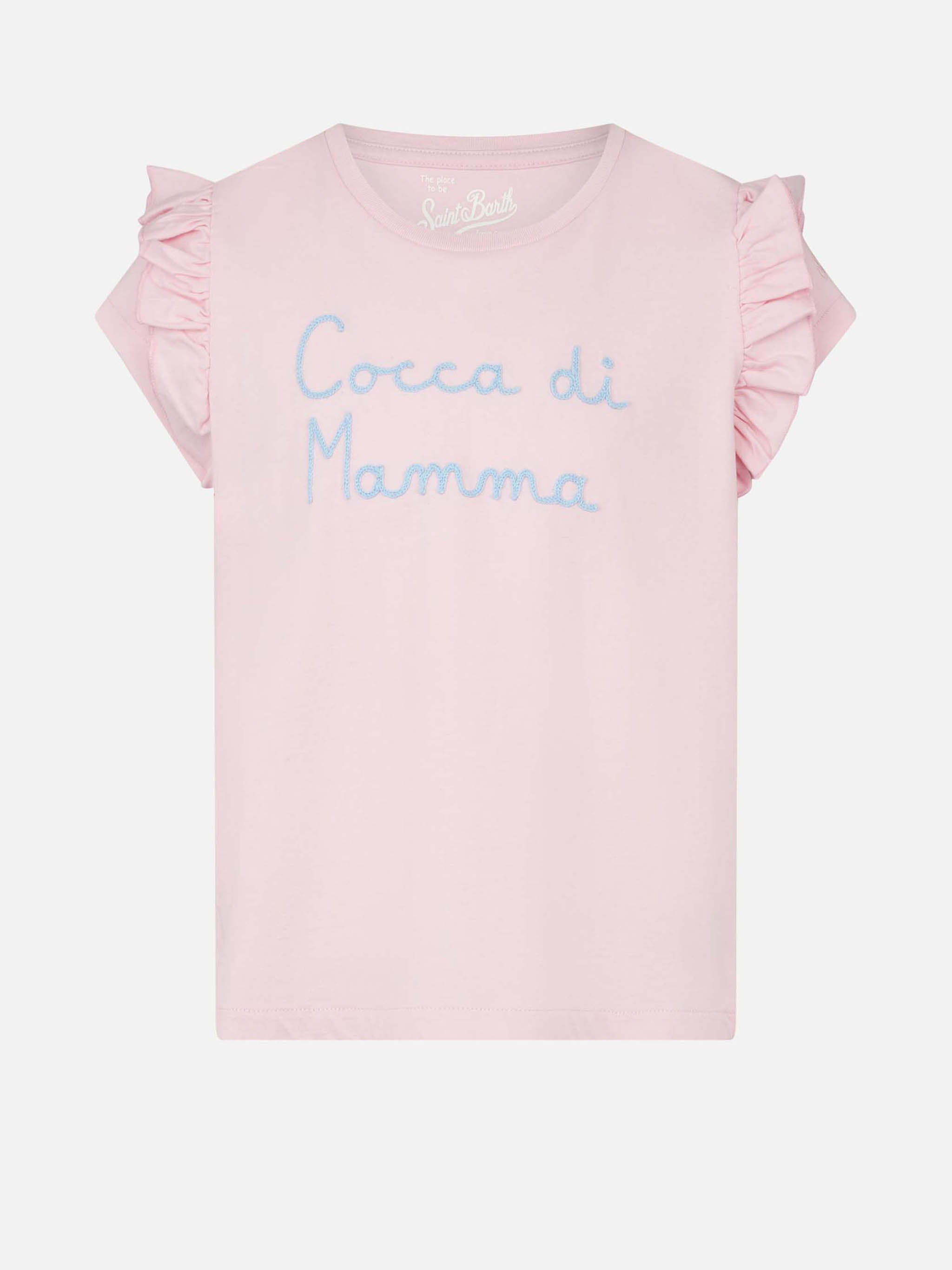 Girl t-shirt with Cocca di mamma embroidery – MC2 Saint Barth