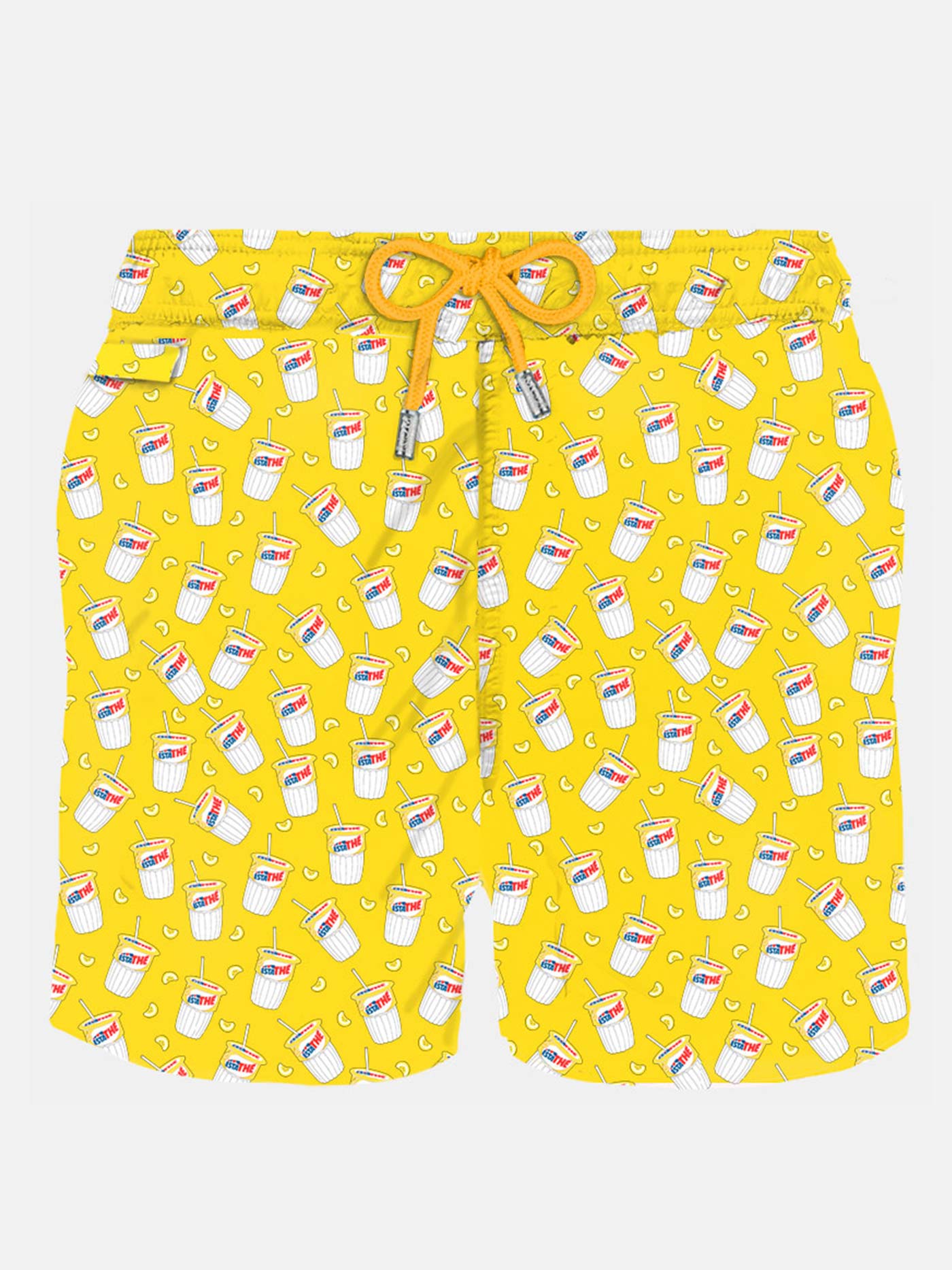 Man light fabric swim shorts with Estathé print | ESTATHE'® SPECIAL ED ...