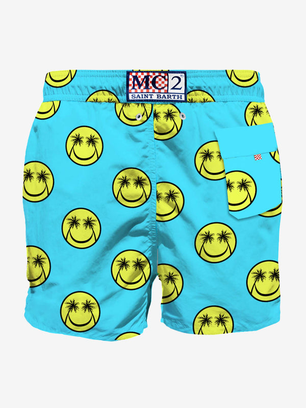 Palm smile mid-length swim shorts